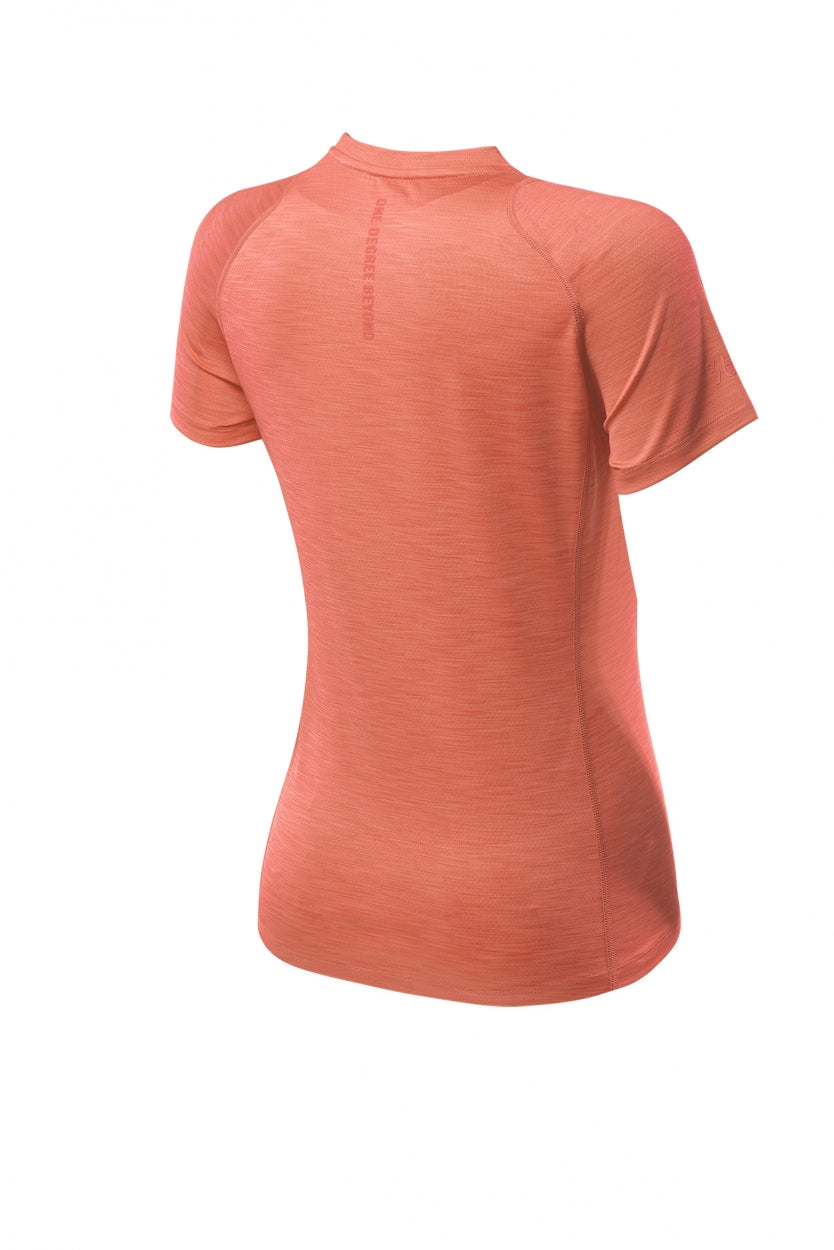 361-QU!K HEATHER MESH SHORT SLEEVE